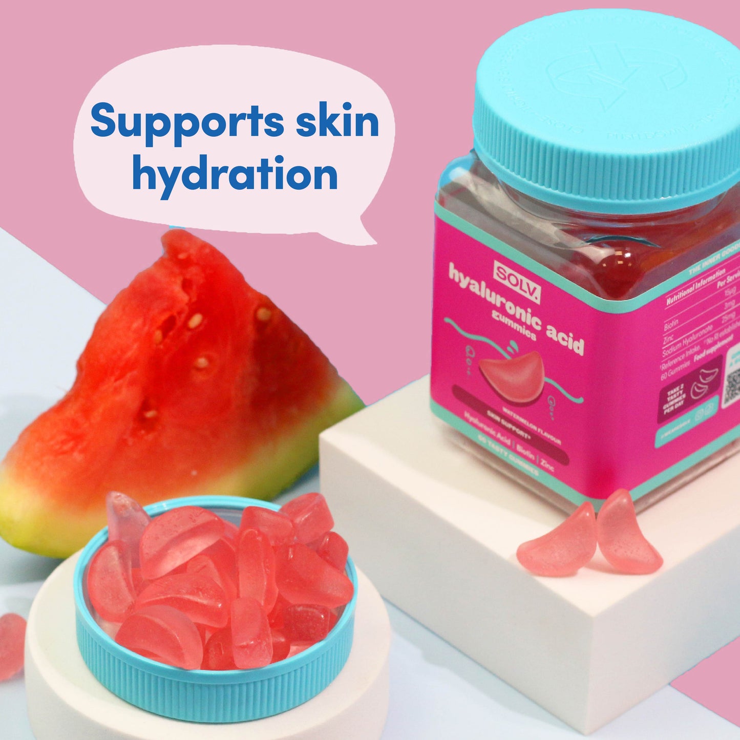 SOLV Hyaluronic Acid Gummies (60 gummies)
