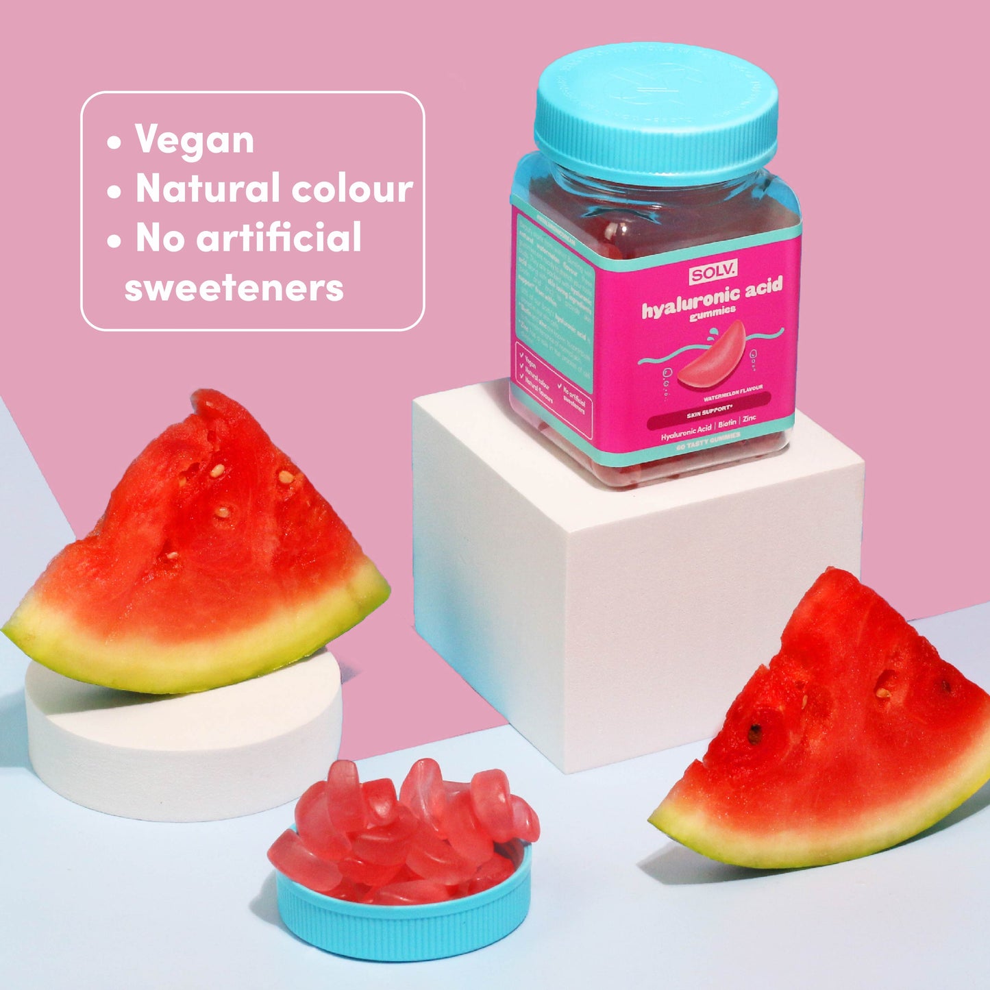 SOLV Hyaluronic Acid Gummies (60 gummies)