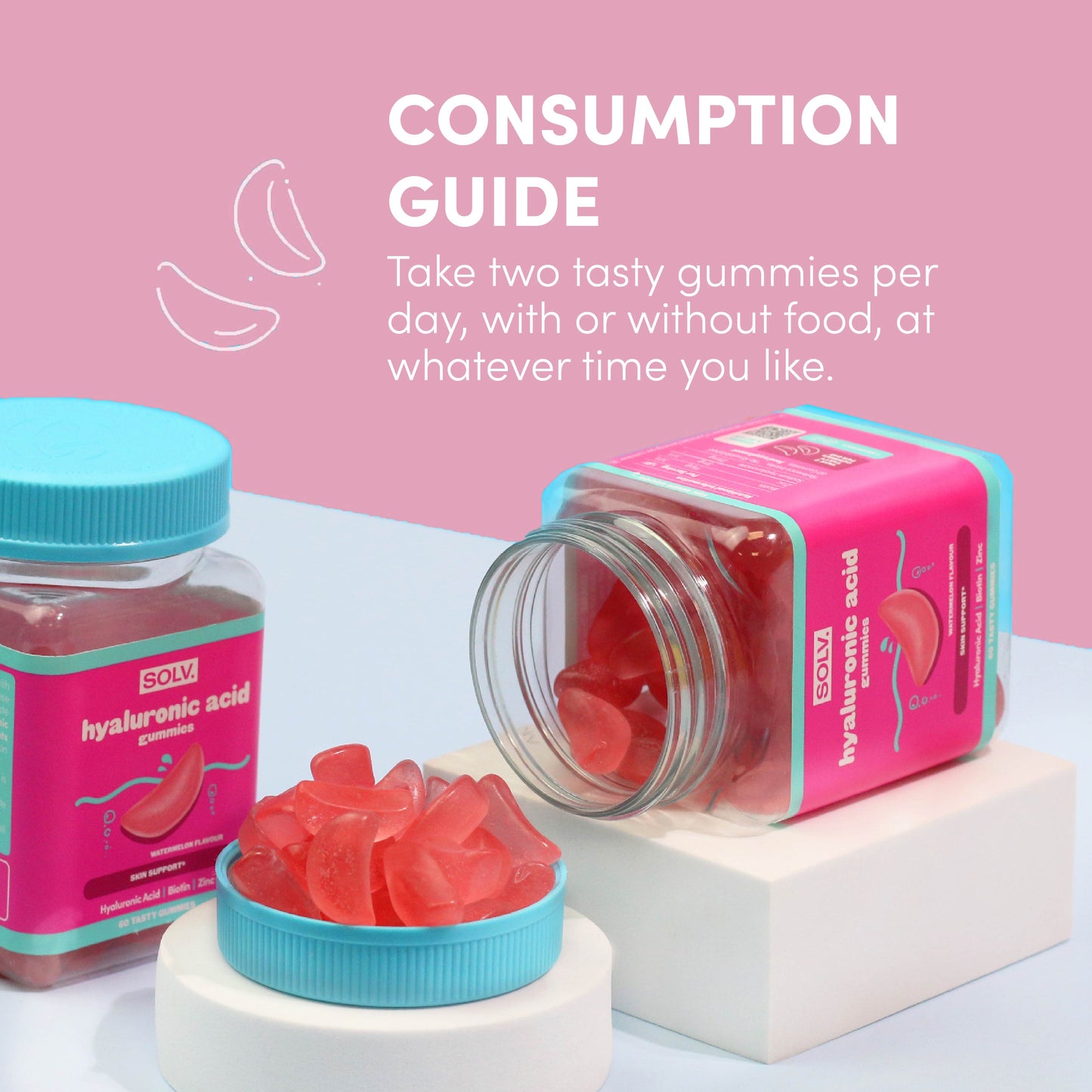SOLV Hyaluronic Acid Gummies (60 gummies)