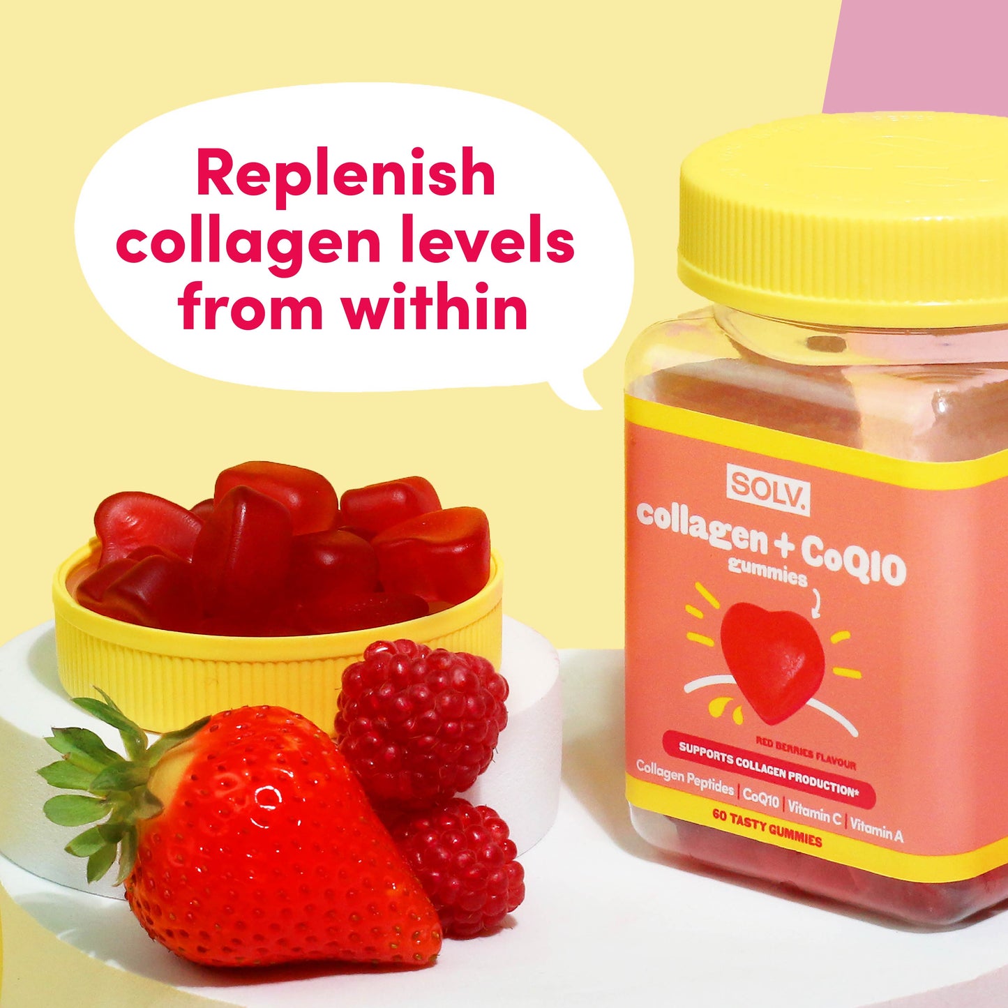 SOLV Collagen CoQ10 Gummies (60 gummies)