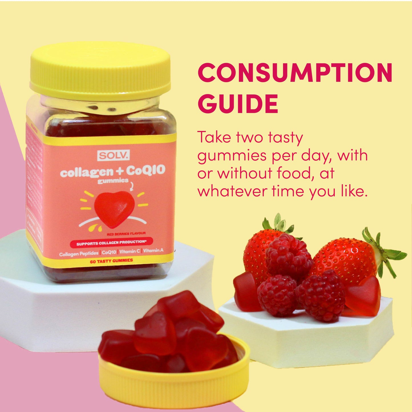 SOLV Collagen CoQ10 Gummies (60 gummies)