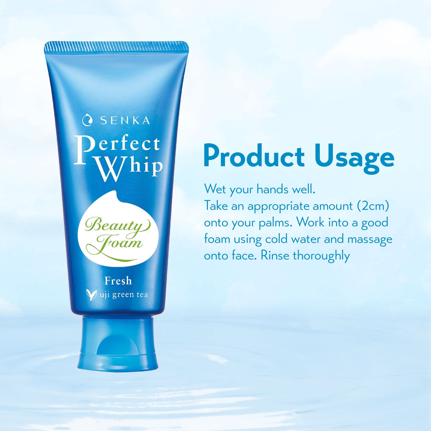 SENKA Perfect Whip Fresh Beauty Foam Facial Cleanser (100g)