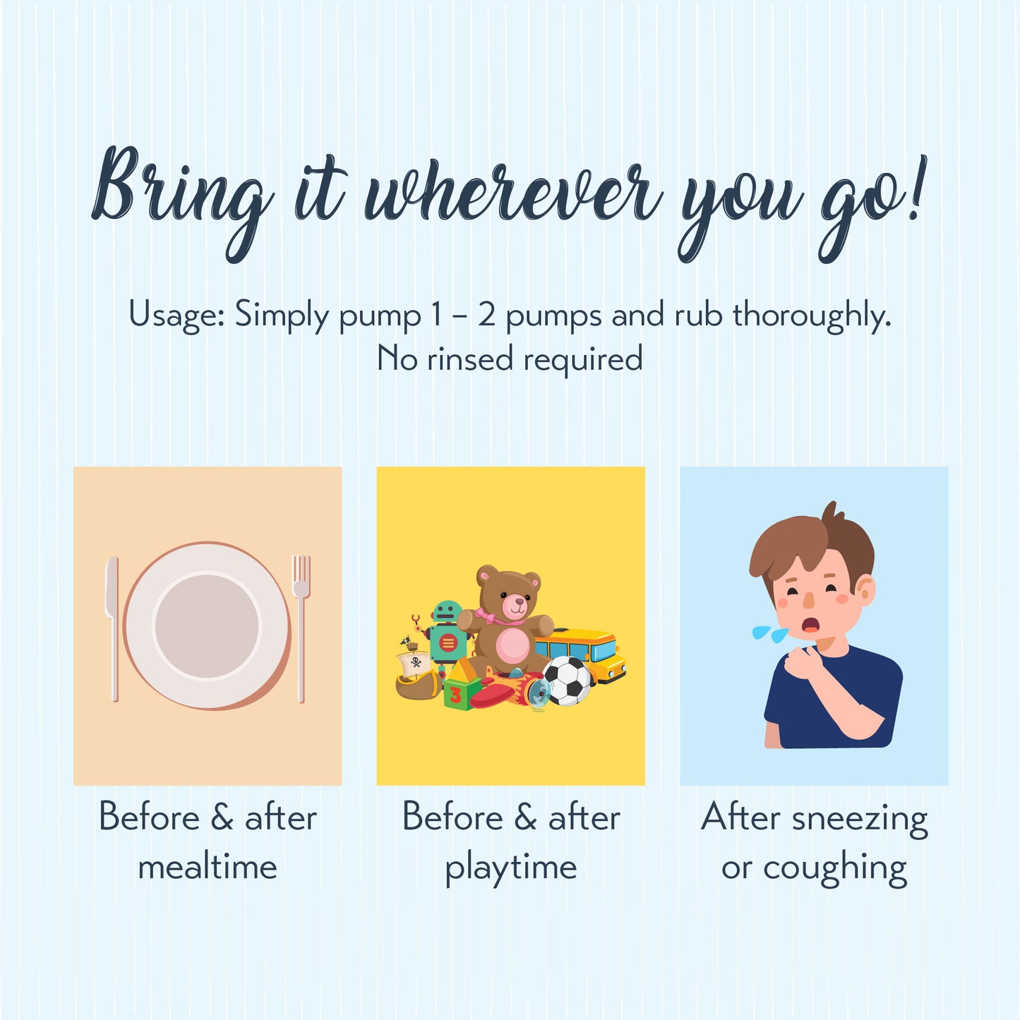 WOAH Baby Safe Touch Hand Sanitizing Mousse (50ML)