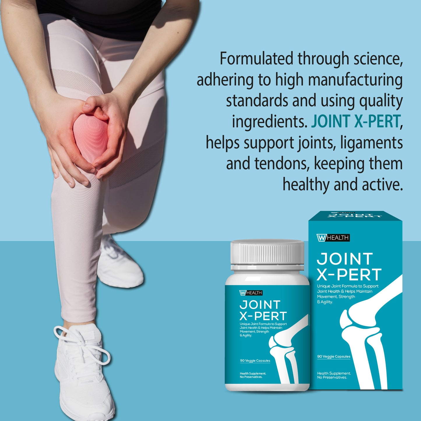 WOAH Health Joint X-pert (90 Vege Capsules)