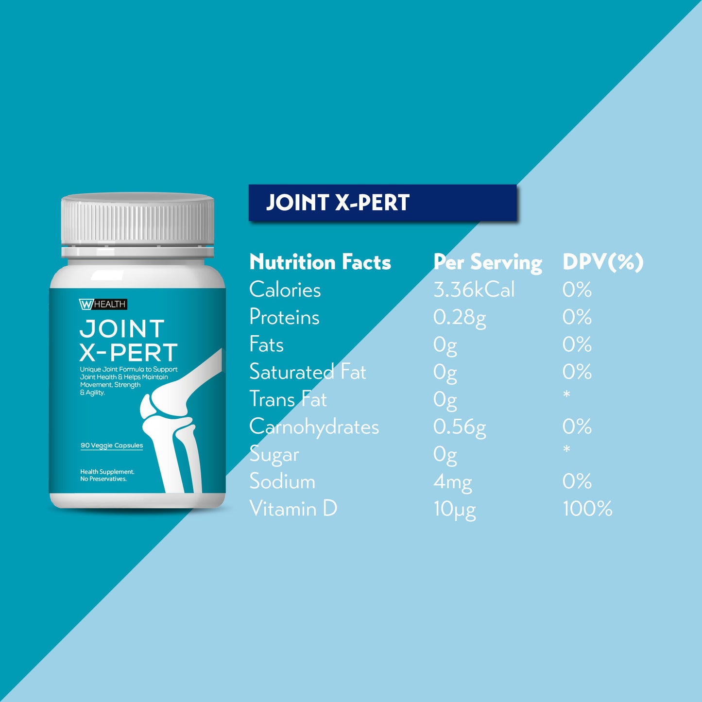 WOAH Health Joint X-pert (90 Vege Capsules)