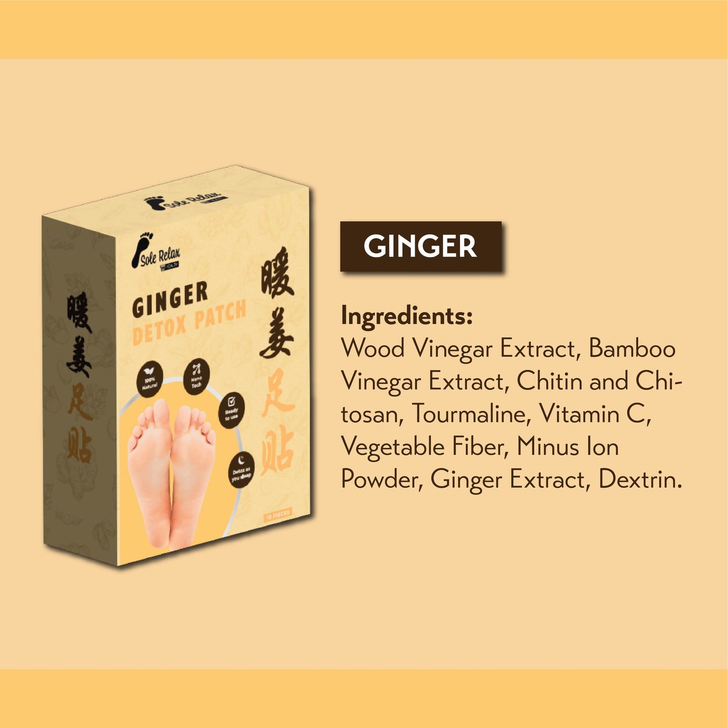 Sole Relax by Woah Health Detox Patch (10 pieces)