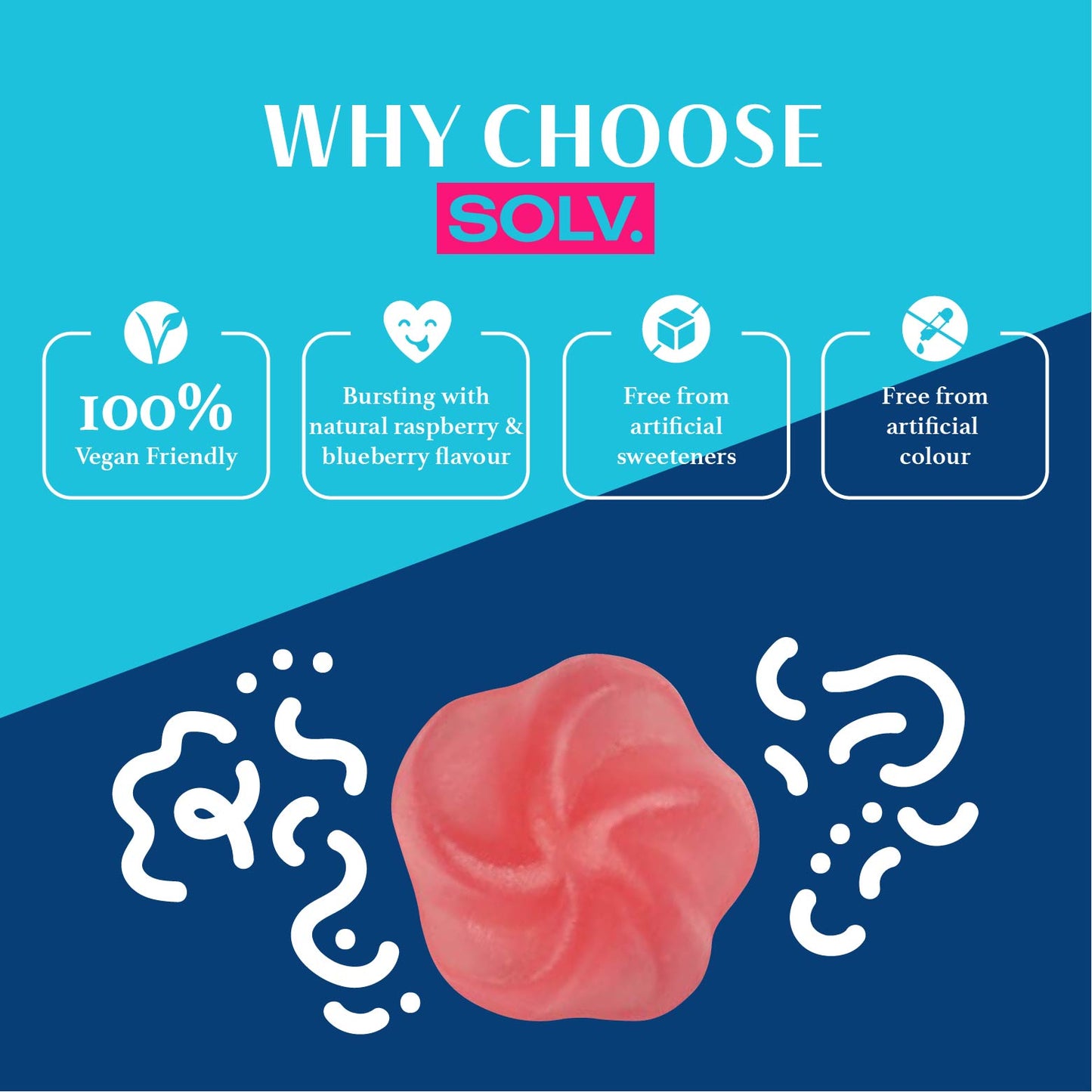 SOLV 3 In 1 Beauty Gummies (60 gummies)